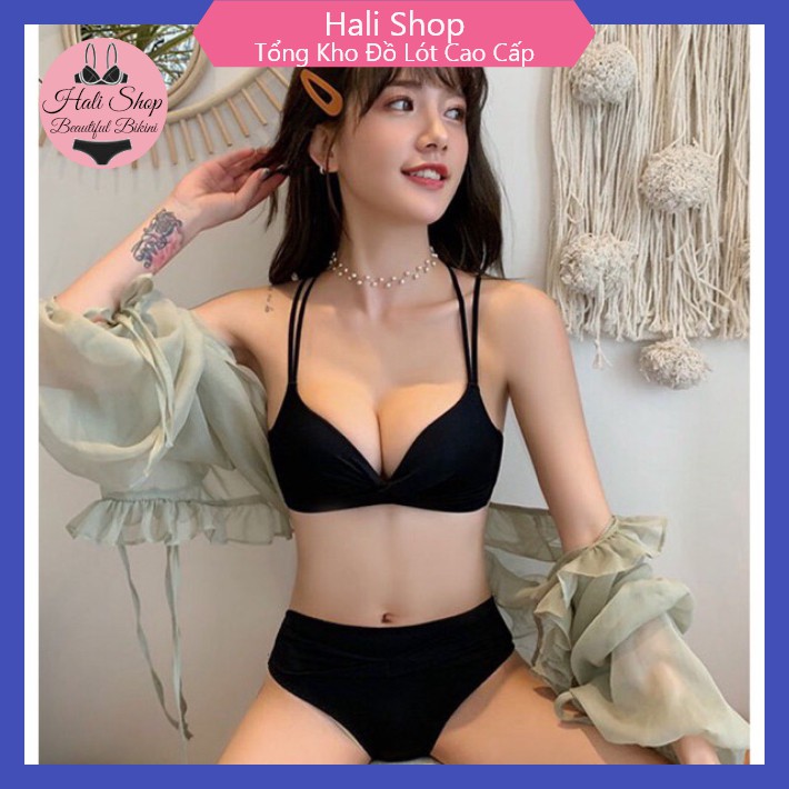 Bộ Đồ Lót ❤️FREESHIP❤️ Bộ Đồ Lót Không Gọng Đẩy Ngực Siêu Hot 969