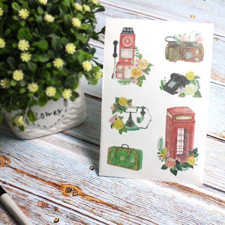 Sticker MỜ phong cách Châu Âu Vintage (SM03)