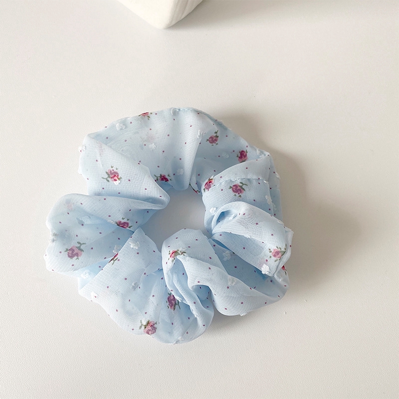 [Mã FASHIONCB232 hoàn tối đa 15K xu đơn 50K] Dây Buộc Tóc Cao Su In Họa Tiết Hoa Đơn Giản Phong Cách Hàn Quốc | BigBuy360 - bigbuy360.vn