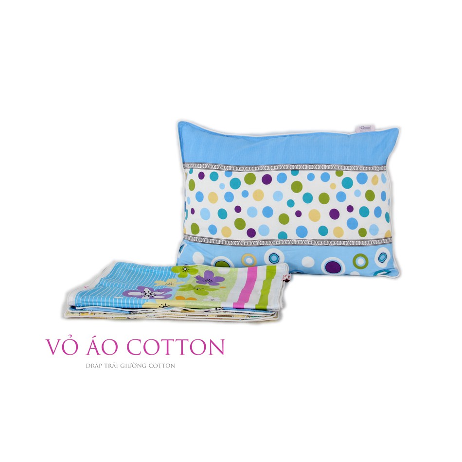 Vỏ Áo gối Vạn Thành Cotton 40x60cm ( màu ngẫu nhiên)