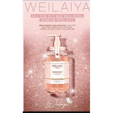 Sữa tắm trắng da cánh hoa hồng DAMASK WEILAIYA | BigBuy360 - bigbuy360.vn