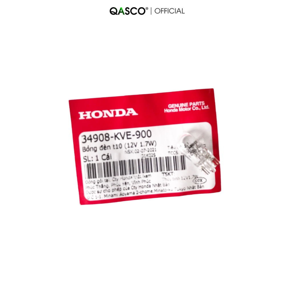 Bóng đèn HONDA nhiều dòng xe t10 (12V 1.7W) (34908KVE900)