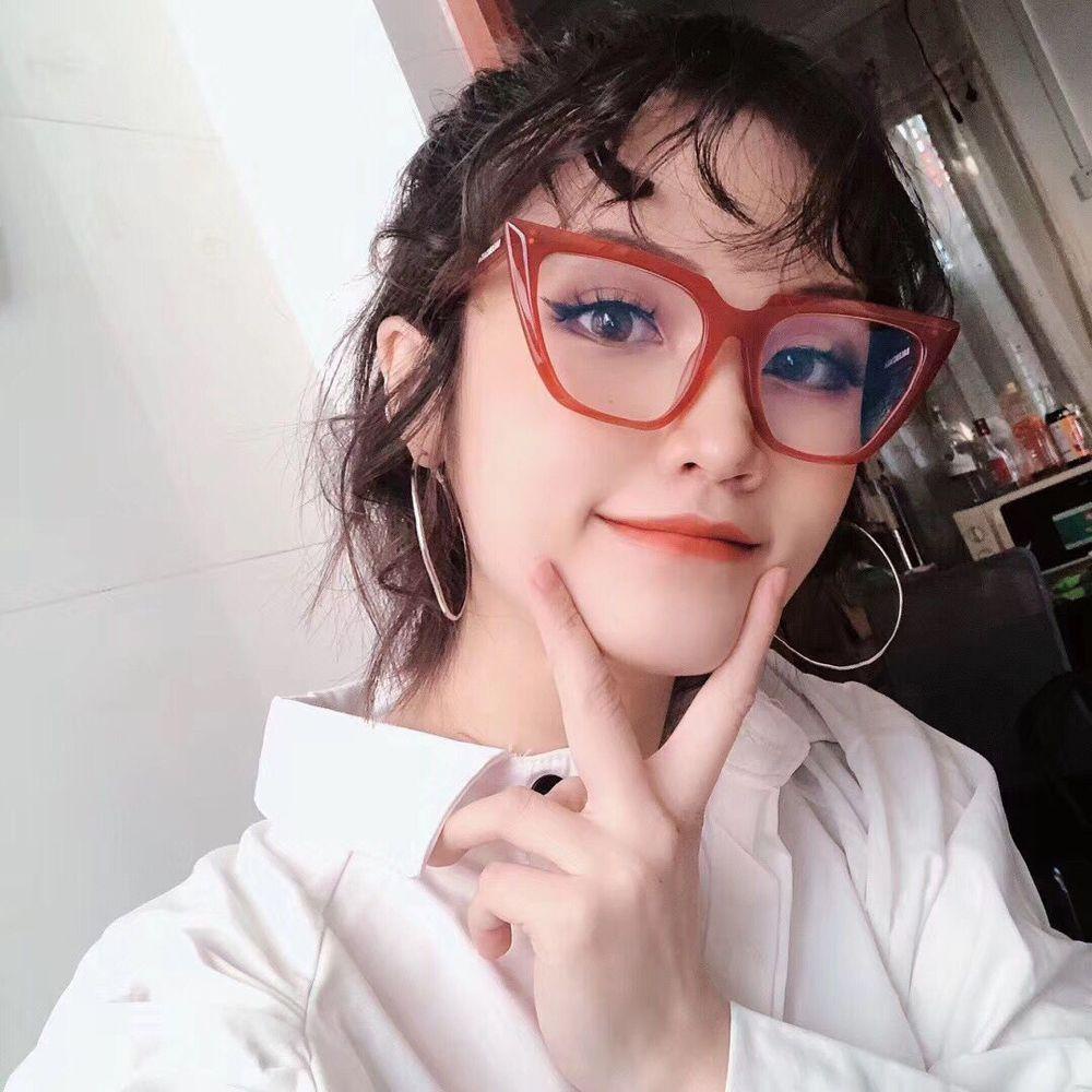 Mắt Kính Gọng Đa Giác Chống Bức Xạ Ánh Sáng Xanh In Họa Tiết Da Báo Kiểu Vintage MXMUSTY