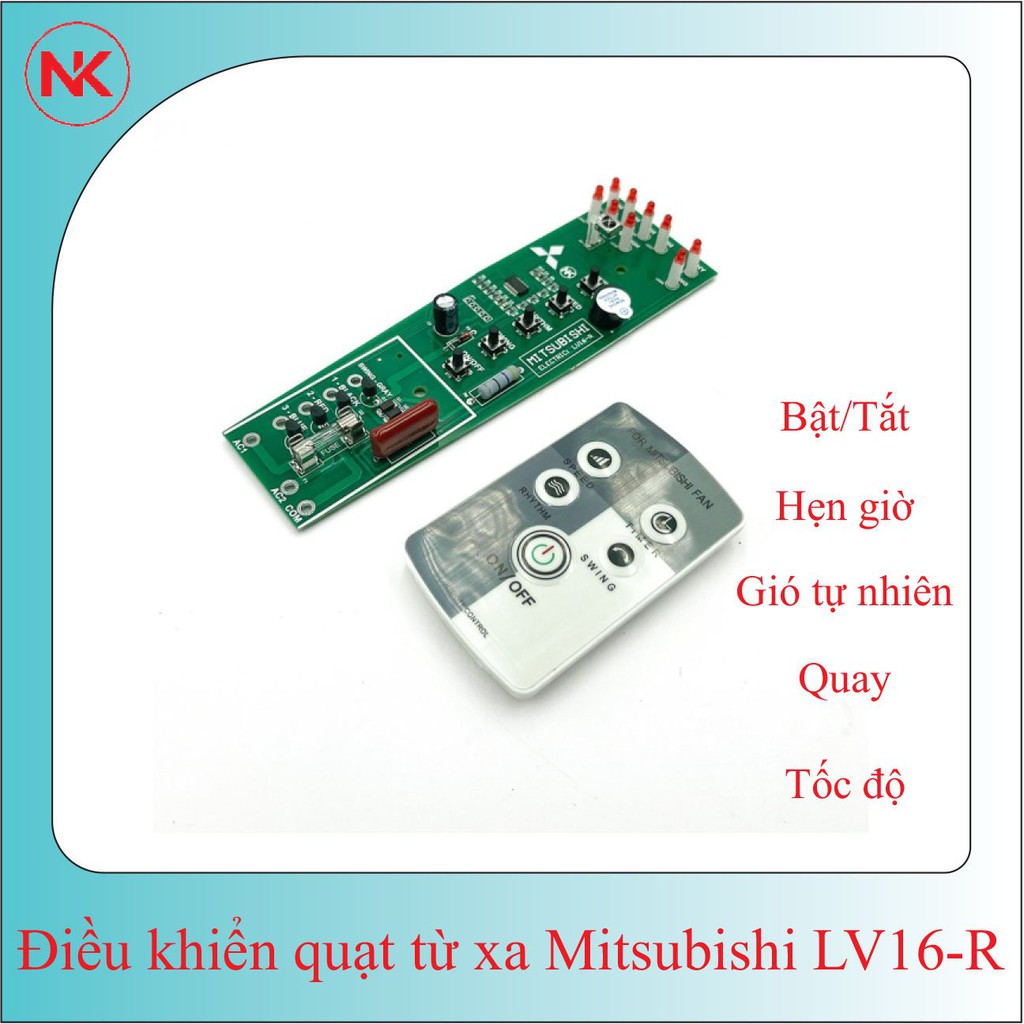 Mạch điều khiển quạt mitsubishi LV-16R, điều khiển quạt từ xa, điều khiển quạt