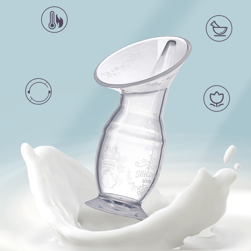 Phễu hứng sữa silicon ck bebe chất liệu silicon trong suốt an toàn - ảnh sản phẩm 4