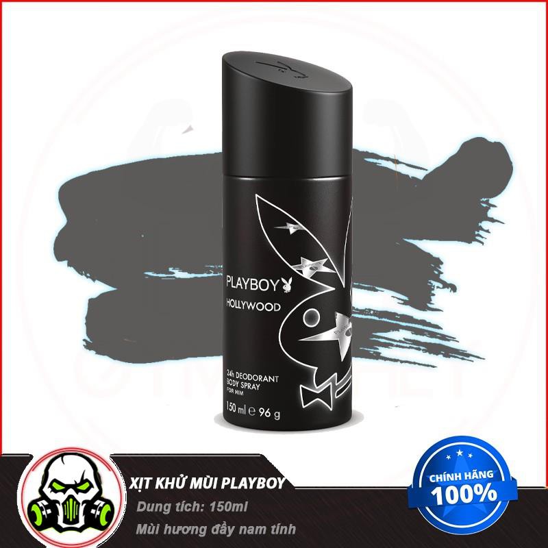 Xịt khử mùi toàn thân PlayBoy Hollywood 2 - UK - 150ml - TPBS