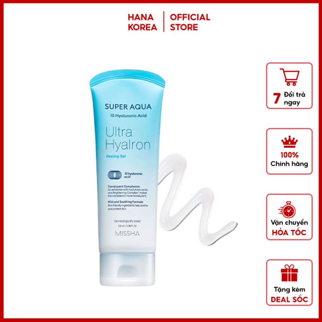 TẨY DA CHẾT / MISSHA SUPER /Gel Tẩy Tế Bào Chết Cho Mặt Missha Super Aqua D-Tox Peeling Gel 100ml  MẪU MỚI