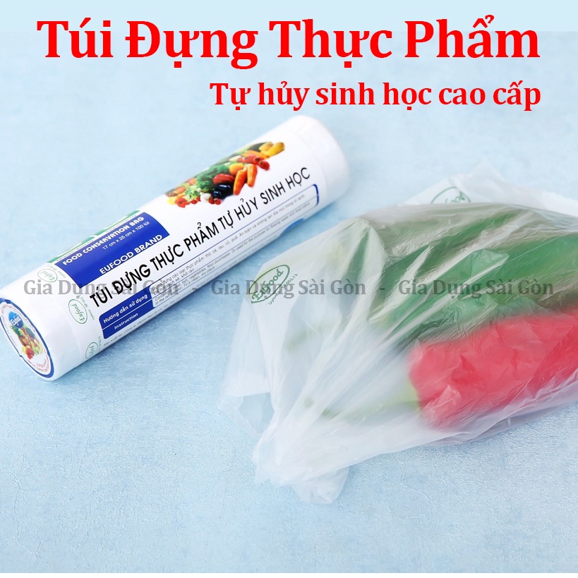 Túi đựng thực phẩm tự hủy sinh học cao cấp EUFOOD