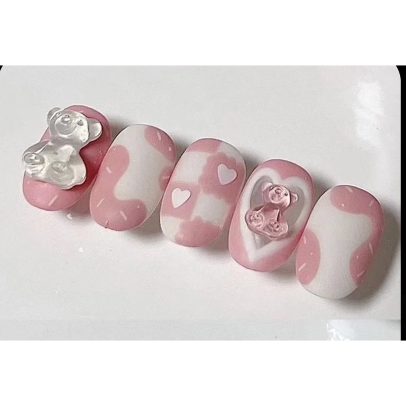 Nailbox ,10 móng úp thiết kế hoạ tiết siêu xinh.