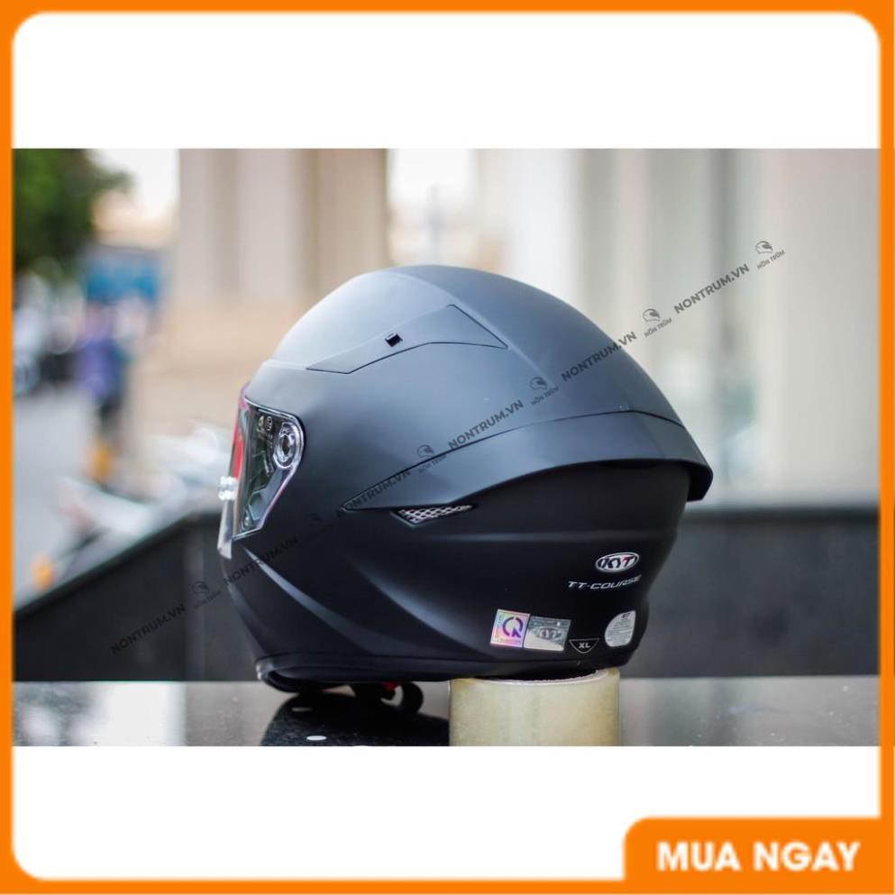 Nón bảo hiểm full face KYT TT Course chính hãng đen size M L XL_phuotarmor