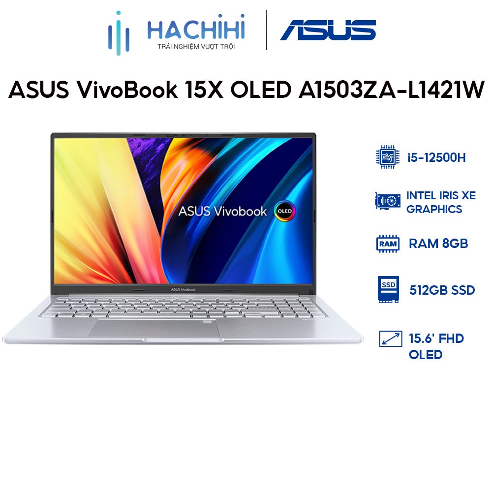 Laptop ASUS VivoBook 15X OLED A1503ZA-L1421W (i5-12500H | 8GB | 512GB | Intel Iris Xe Graphics | 15.6' FHD OLED 100%)