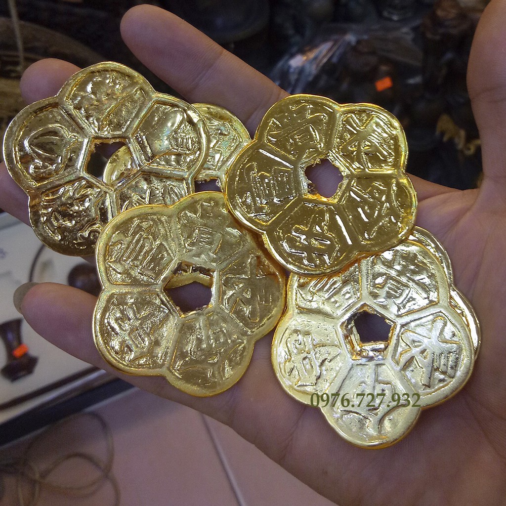 tiền xu hoa mai mạ vàng nano, tiền xu hoa mai bằng đồng | BigBuy360 - bigbuy360.vn