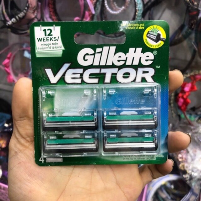 Hộp 4 Lưỡi dao cạo Gillette Vector