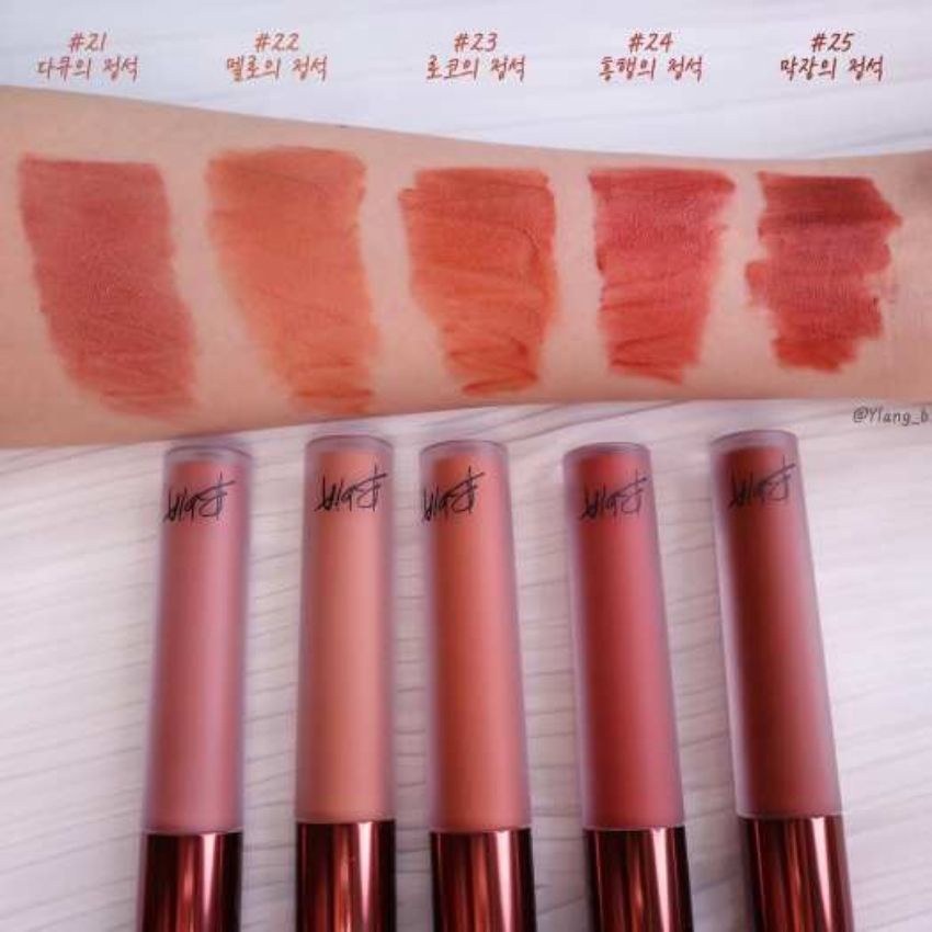 Son Bbia 25, son kem lì Bbia Last Velvet Lip Tint 2/12/15/36/38/25 hàn quốc chính hãng