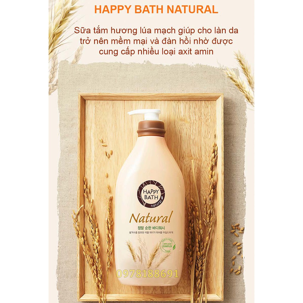 Sữa tắm dưỡng ẩm HAPPY BATH Hàn Quốc 900ml