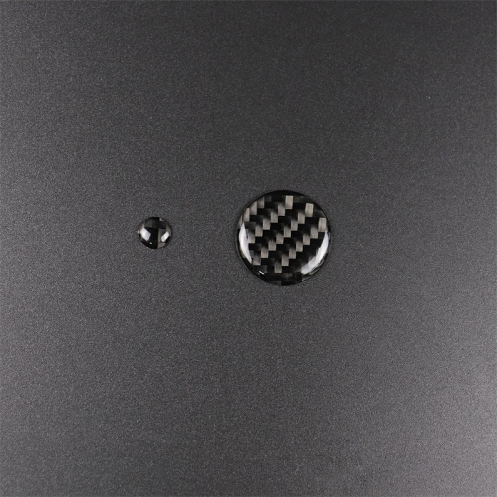 Set 2 Miếng Dán Sợi Carbon Trang Trí Bảng Điều Khiển Âm Lượng Đa Phương Tiện Cho Mazda 3 Mazda 6 CX-9 CX-5 A2H7