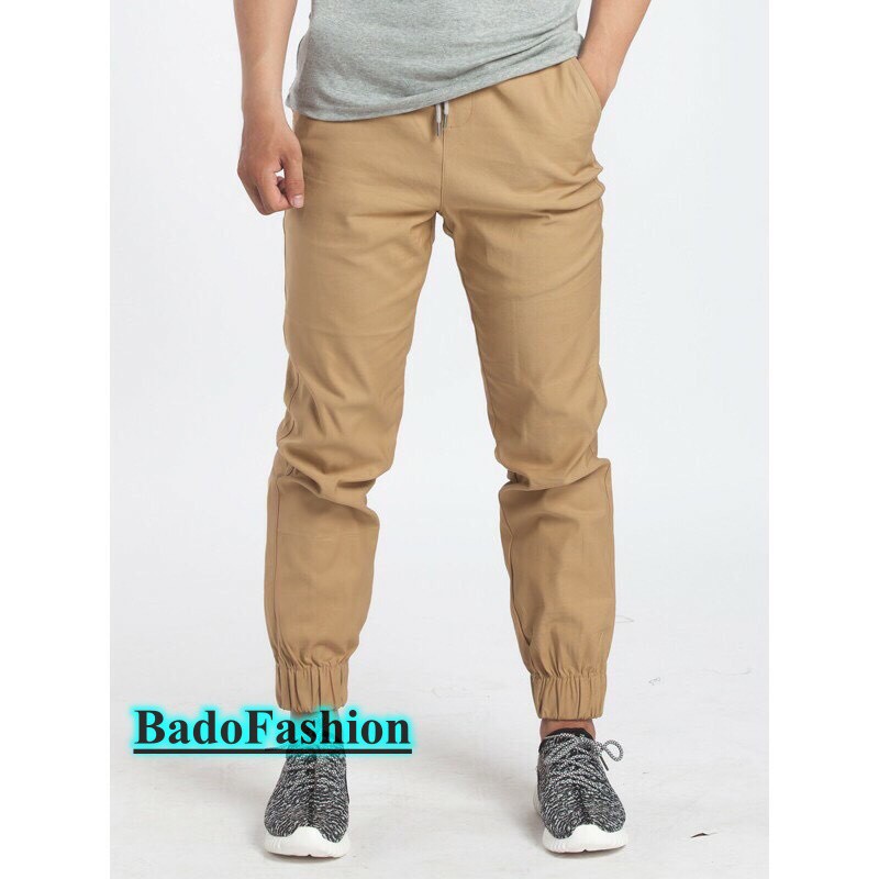 Quần Jogger Kaki Thô Nam , Quần Thể Thao Ống Bó