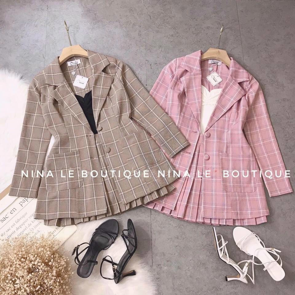 SET BỘ VEST NỮ KÈM CHÂN VÁY CỰC XINH SANG TRỌNG CHO CÁC NÀNG TT