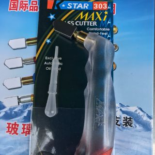 Dao cắt kính dày  cán cong