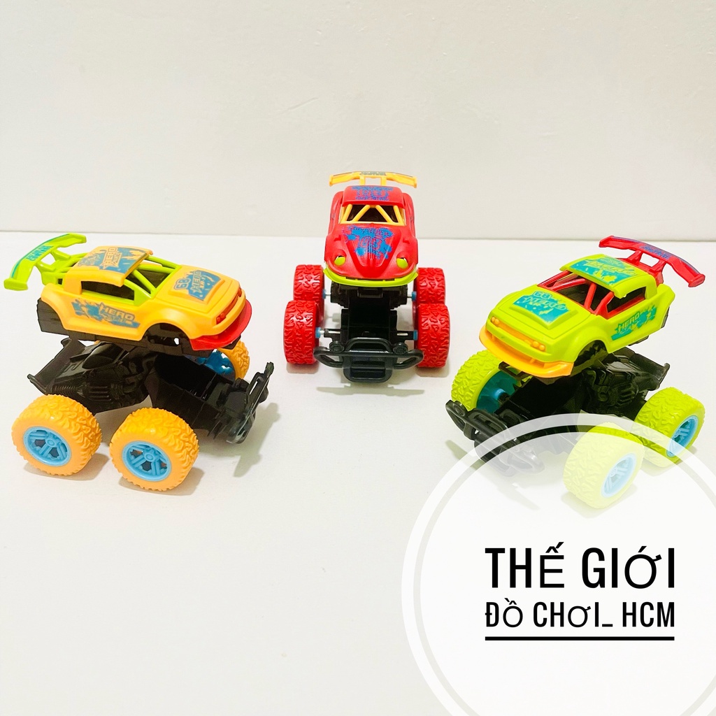 [HOT- ĐẨY ĐÀ SIÊU MƯỢT] Đồ chơi Xe ô tô địa hình quán tính chạy bánh đà không cần pin, xe trớn cho bé thích mô hình xe
