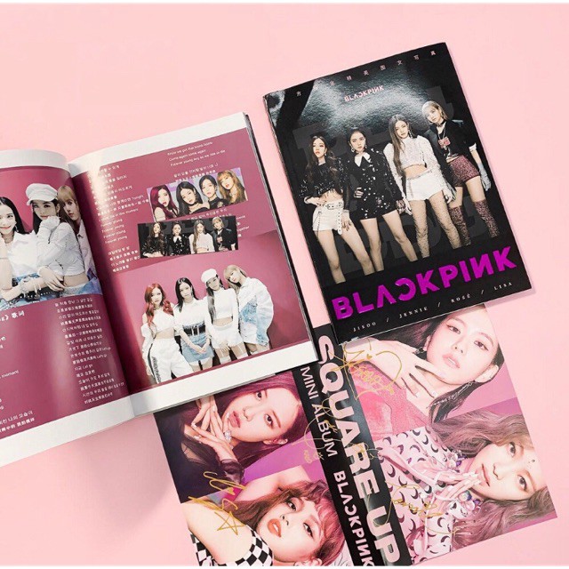 Combo photobook Blackpink gói quà túi quà album ảnh có poster postcard bookmark banner huy hiệu tập ảnh ảnh dán