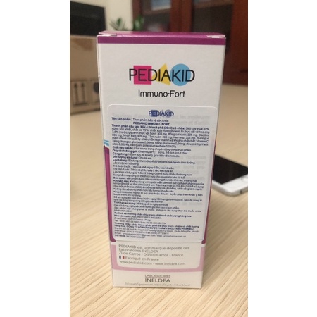 Siro Tăng Đề Kháng Pediakid Immuno Fort