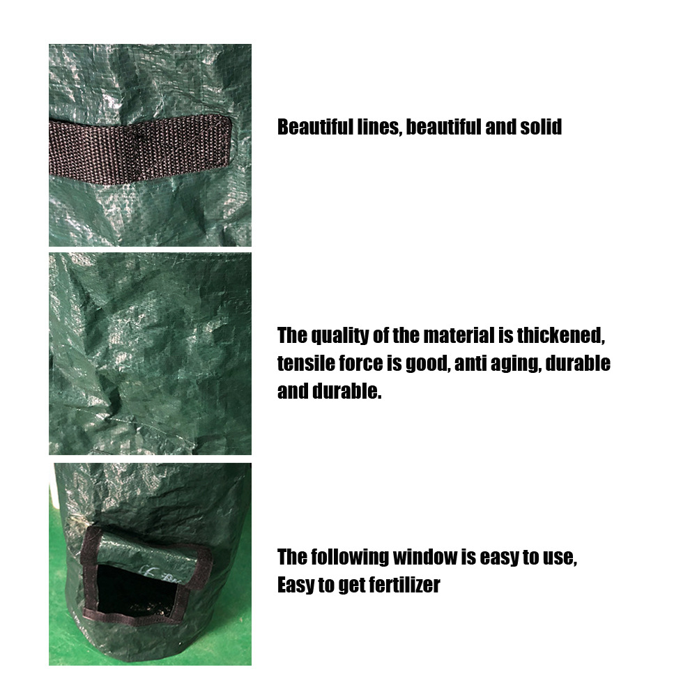 Túi Đựng Phân Bón Hữu Cơ Bằng PE Có Nắp Có Thể Thu Gọn Thân Thiện Với Môi Trường Cho Nhà Bếp/Sân Vườn