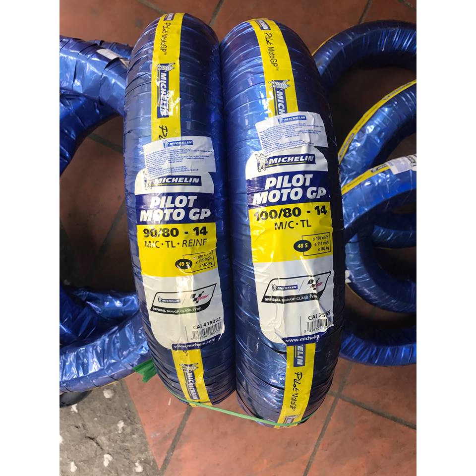 Cặp vỏ michelin moto GP size 90/80-17 và 100/80-17: Winner, sonic, raider, Ex