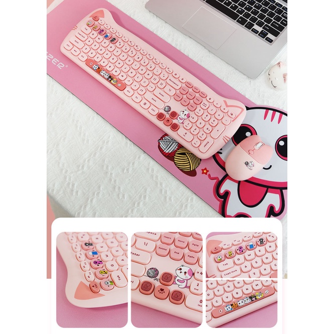 Combo bàn phím và chuột và lót không dây MOFii Geezer Plus chính hãng có sẵn - Set bàn phím