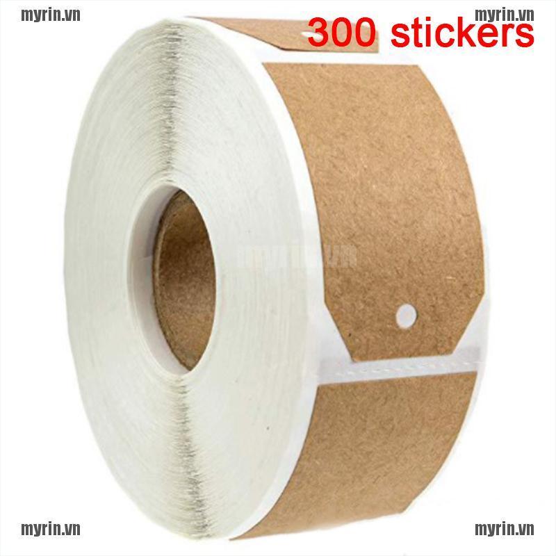 Nhãn Giấy Kraft Màu Nâu Dùng Trang Trí Chai Lọ DIY