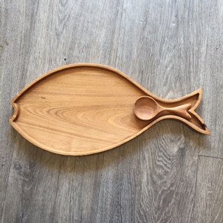 🌺 🌺  Khay gỗ Decor hình cá - Đa chức năng: trang trí, đựng đồ ăn🌺 🌺
