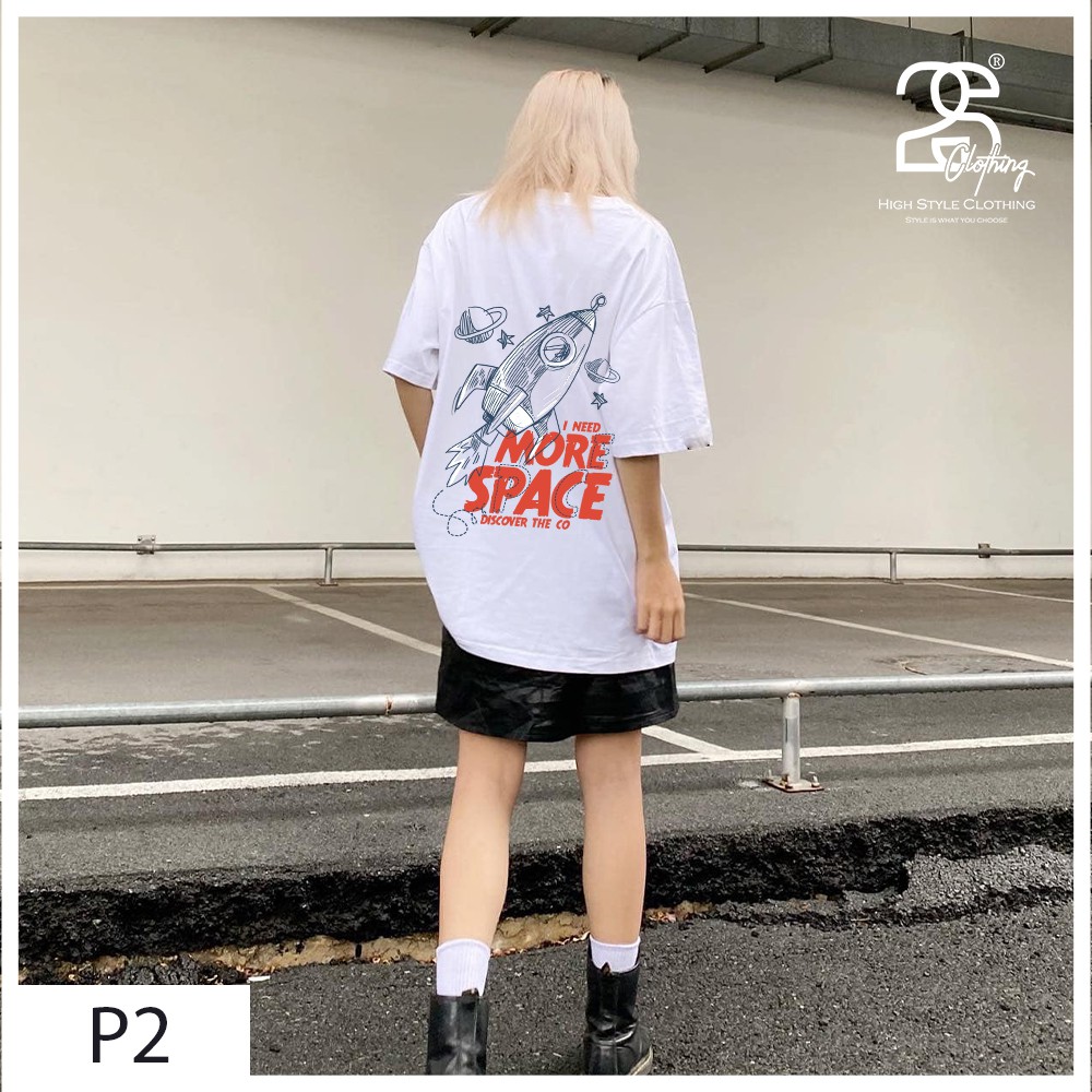 Áo Phông Chất Đẹp 2s Clothing Áo Phông Unisex Nam Nữ Cotton Oversize Form Rộng Giá Rẻ In Hình Phi Hành Gia TVP2 | BigBuy360 - bigbuy360.vn
