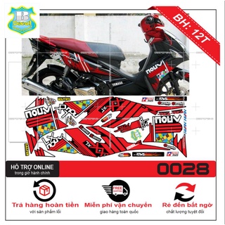 Ten rời xe NOUVO 4 LX ZIN ĐỎ ĐEN