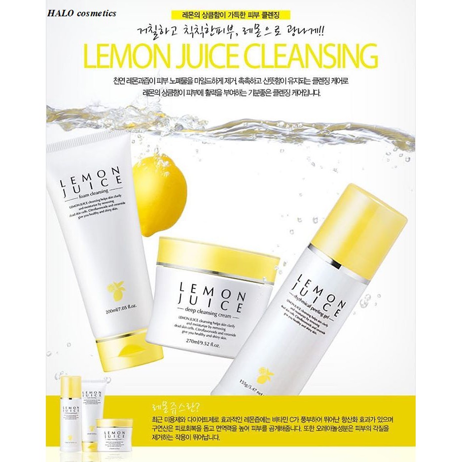 [Chuẩn Auth] Gel tẩy tế bào chết hương chanh Geo Lemon Juice Peeling Gel 160ml