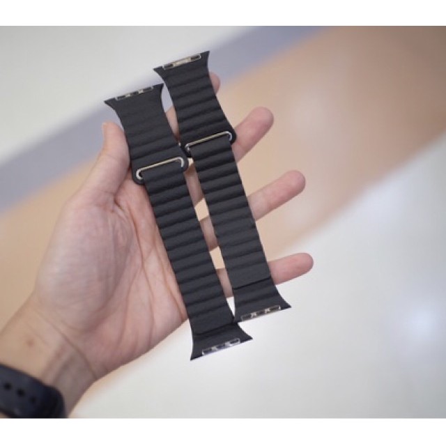 Dây da leather loop khoá nam châm cho Apple Watch đồng hồ thông minh iWatch Series 1/2/3/4/5/6/SE size 38/40/42/44 Fukia