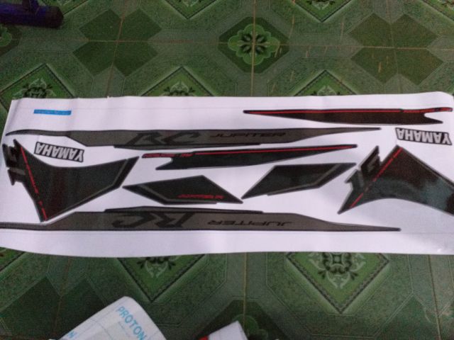 Tem rời dán xe jupiter rc fi