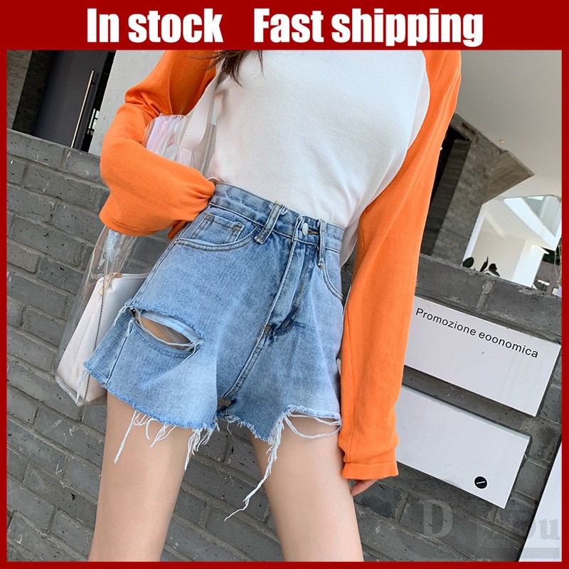 Ví DaDu Nữ Kiểu Dáng Thời Trang Sang Trọng  Quần Short Jean Lưng Cao ThờI Trang Cho Nữ