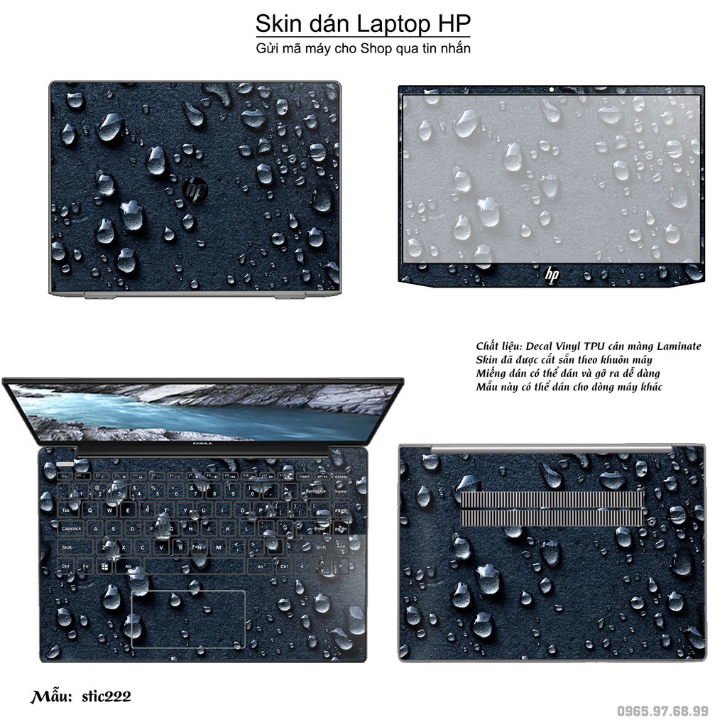 Skin dán Laptop HP in hình Hoa văn sticker _nhiều mẫu 36 (inbox mã máy cho Shop)