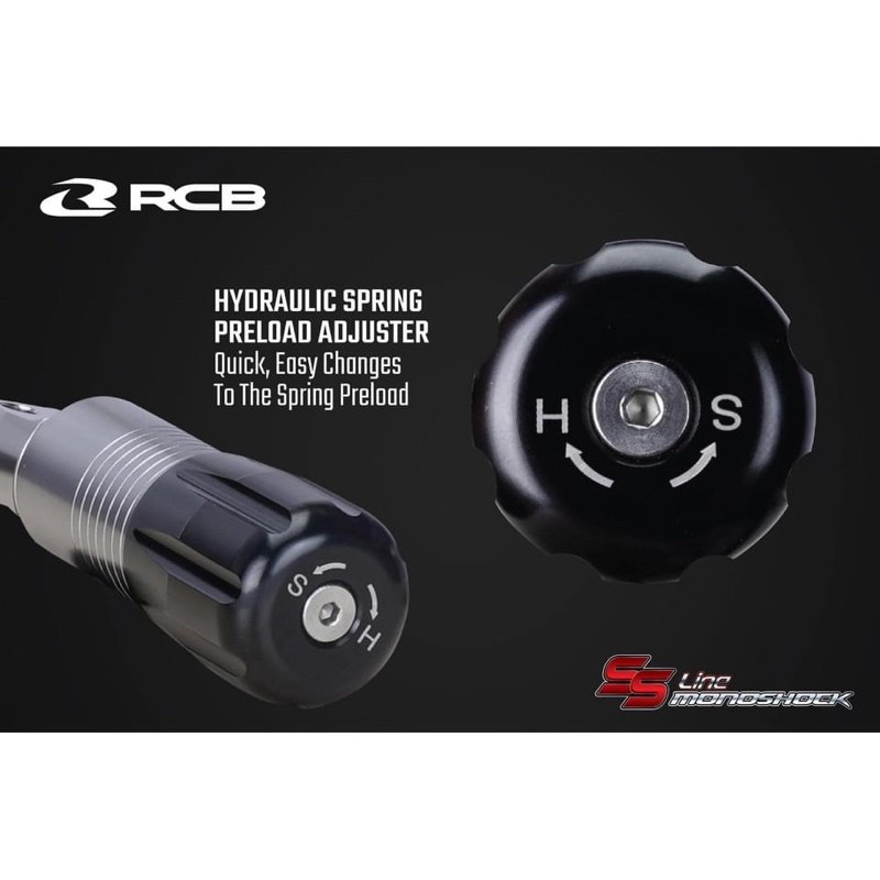 PHUỘC RCB GIẢM SÓC  SAU EX135 EX150 EX155 vva MẪU  ss-line monoshock