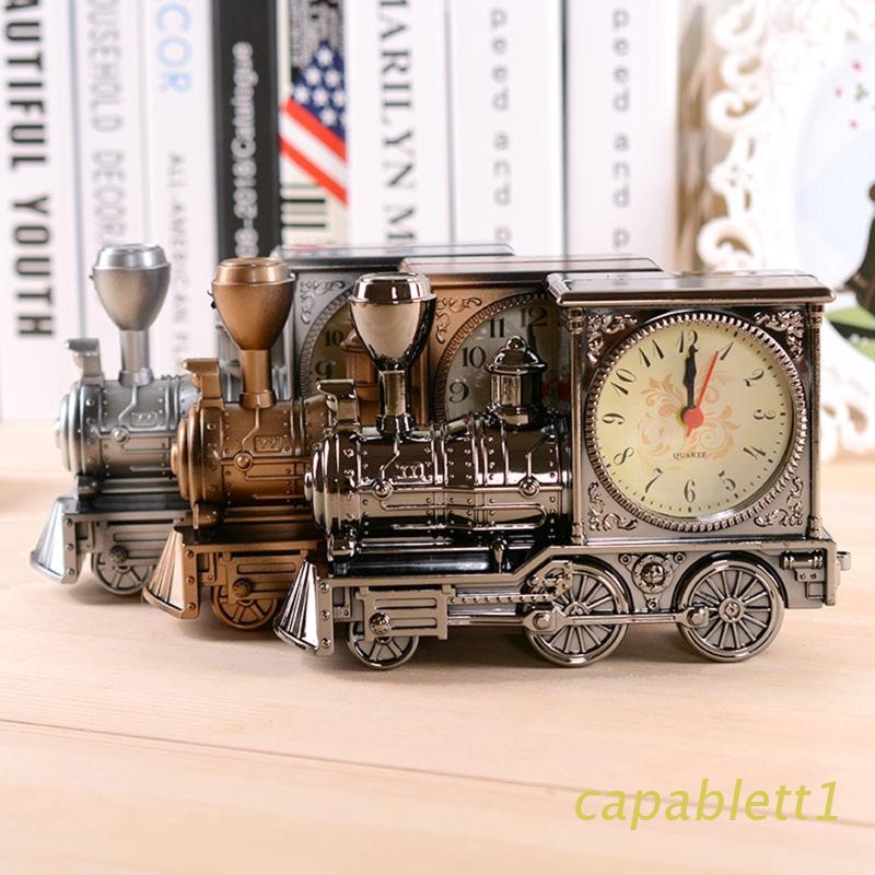 Đồng Hồ Báo Thức Để Bàn Hình Đoàn Tàu Phong Cách Vintage