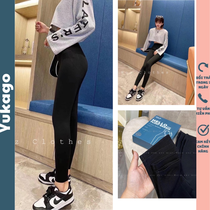 Quần legging nữ dài cạp cao dáng ôm chân nâng mông gen bụng yukago Q0001