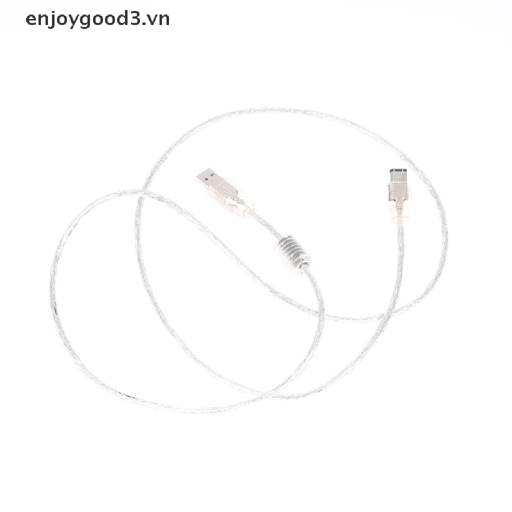 ++ 1 X Firewire IEEE 1394 6 Pin Male To USB 2.0 Male Adaptor Convertor Cable Cord .