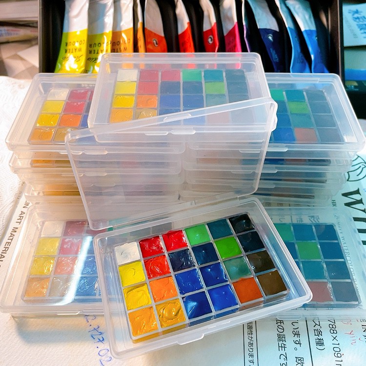 Màu chiết winsor & newton 23 màu/pebeo 24 màu - hộp nhựa trong 0,5ml
