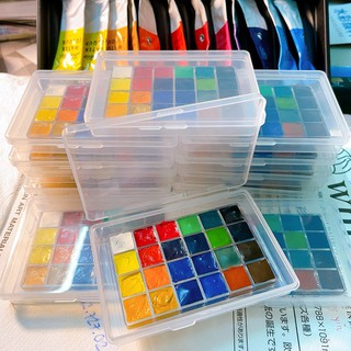 Màu chiết winsor & newton 23 màu/pebeo 24 màu - hộp nhựa trong 0,5ml