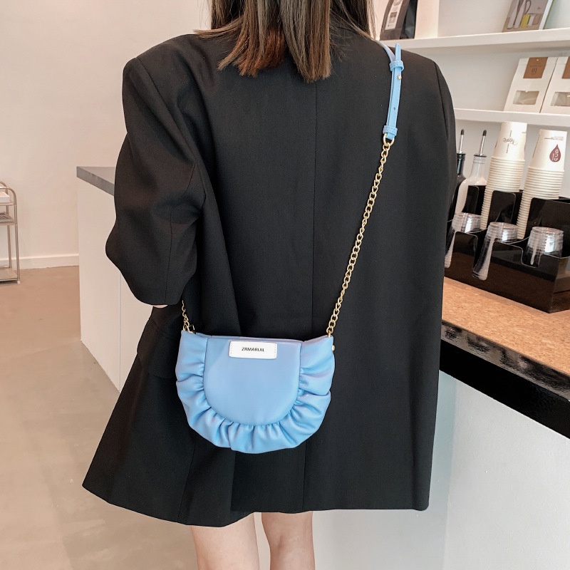 Túi Đeo Chéo Vai Xếp Ly Đơn Giản Mẫu 2022 Thời Trang Cho Nữ