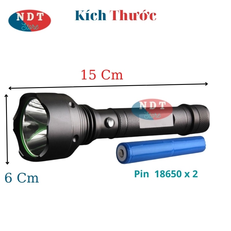 Đèn Pin Cầm Tay Siêu Sáng CREE Ultrafire Có Hộp Hợp Kim Chống Nước Ánh Sáng Mạnh Pin Khỏe Kèm Sạc Siêu Tiện Dụng