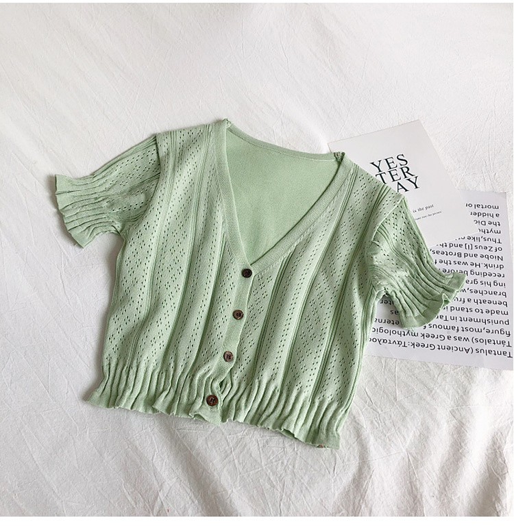 Áo Khoác Dệt Kim Cổ Chữ V Thời Trang Cho Nữ | BigBuy360 - bigbuy360.vn