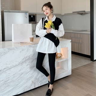 Set đồ 2 món thời trang mùa thu cho mẹ bầu