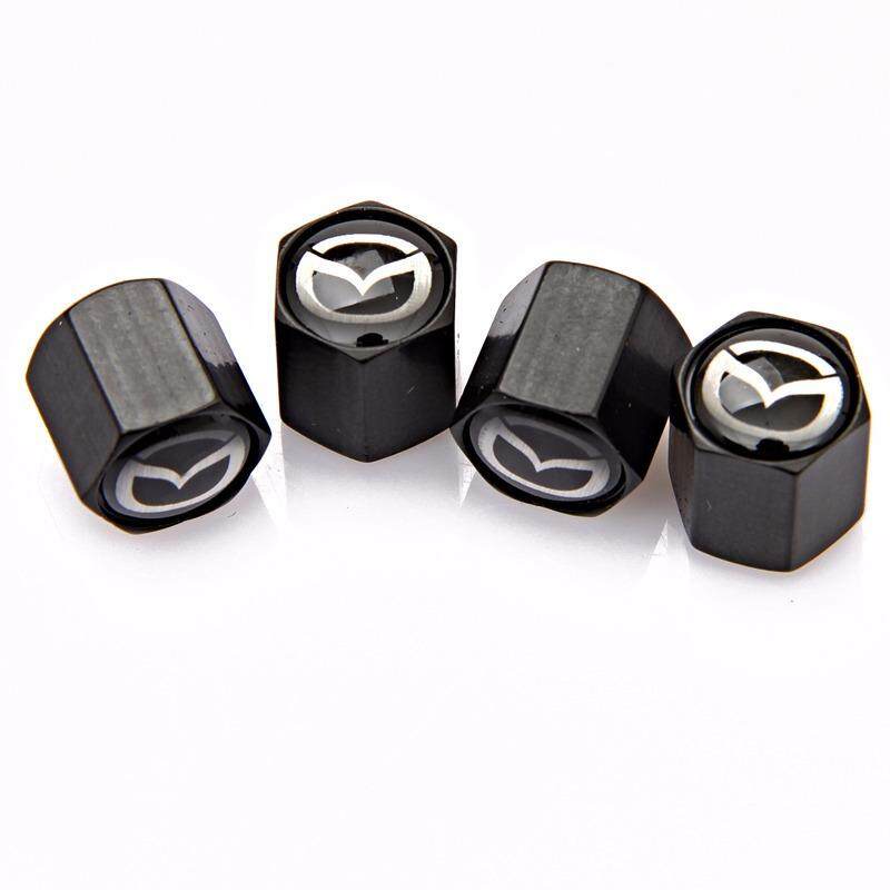 Bộ 4 Nắp Van Bánh Xe Hơi Bằng Thép Không Gỉ Cho Mazda 2 3 5 6 CX5 CX7 CX9 Atenza Axela Protege
