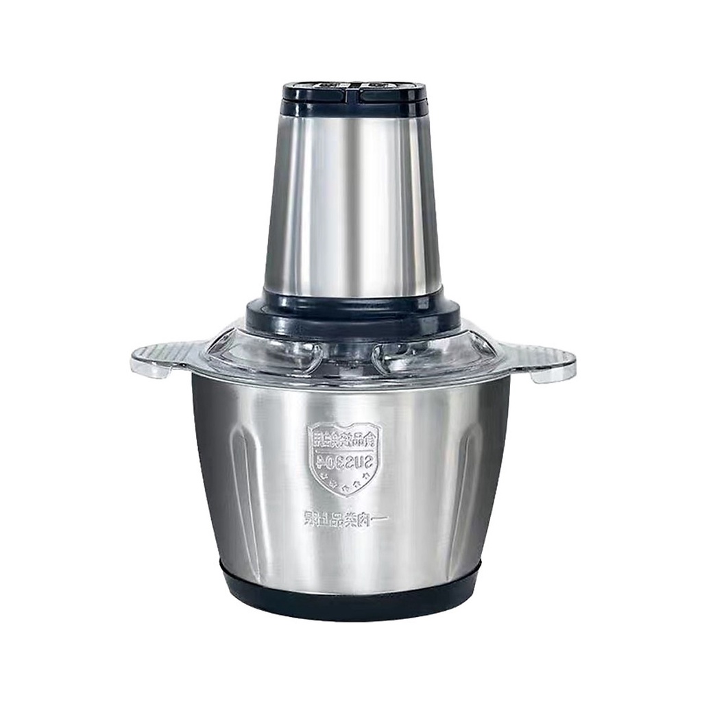 Máy Xay Thịt, Cá Với 2 Lưỡi Kép Công Suất 250W - Cối Được Làm Từ Inox 304 - Xay Thực Phẩm Rau Củ Quả